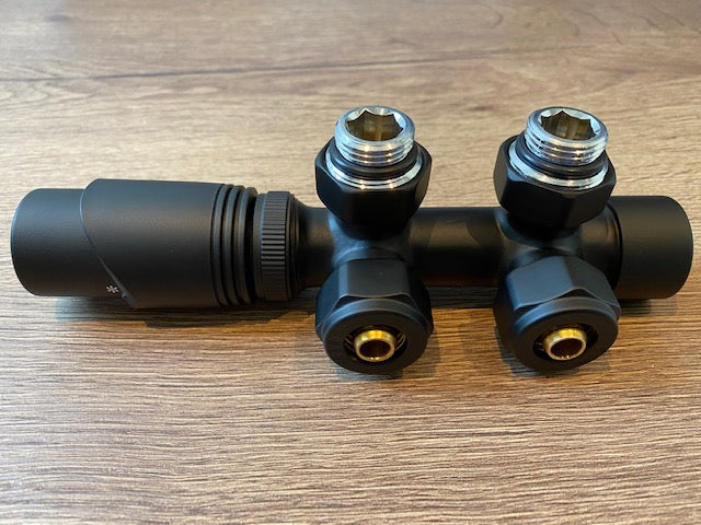 Raco Design Onderblok Haaks Thermostaat Mat Zwart