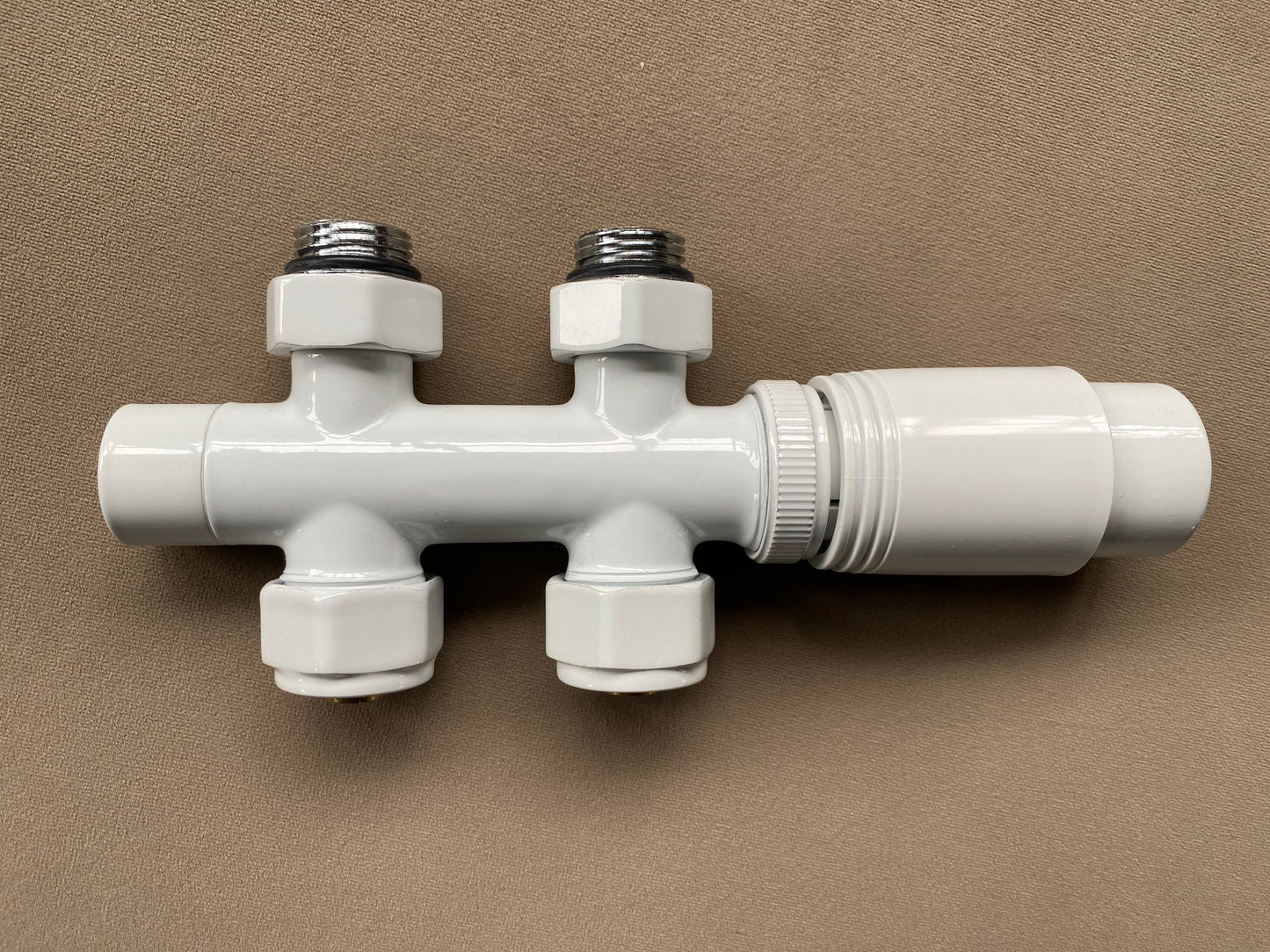 Raco Thermostatisch Design Onderblok Recht Wit